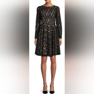 Lace Fit & Flare Dress- Size 8